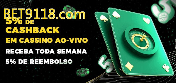 Promoções do cassino ao Vivo BET9118.com